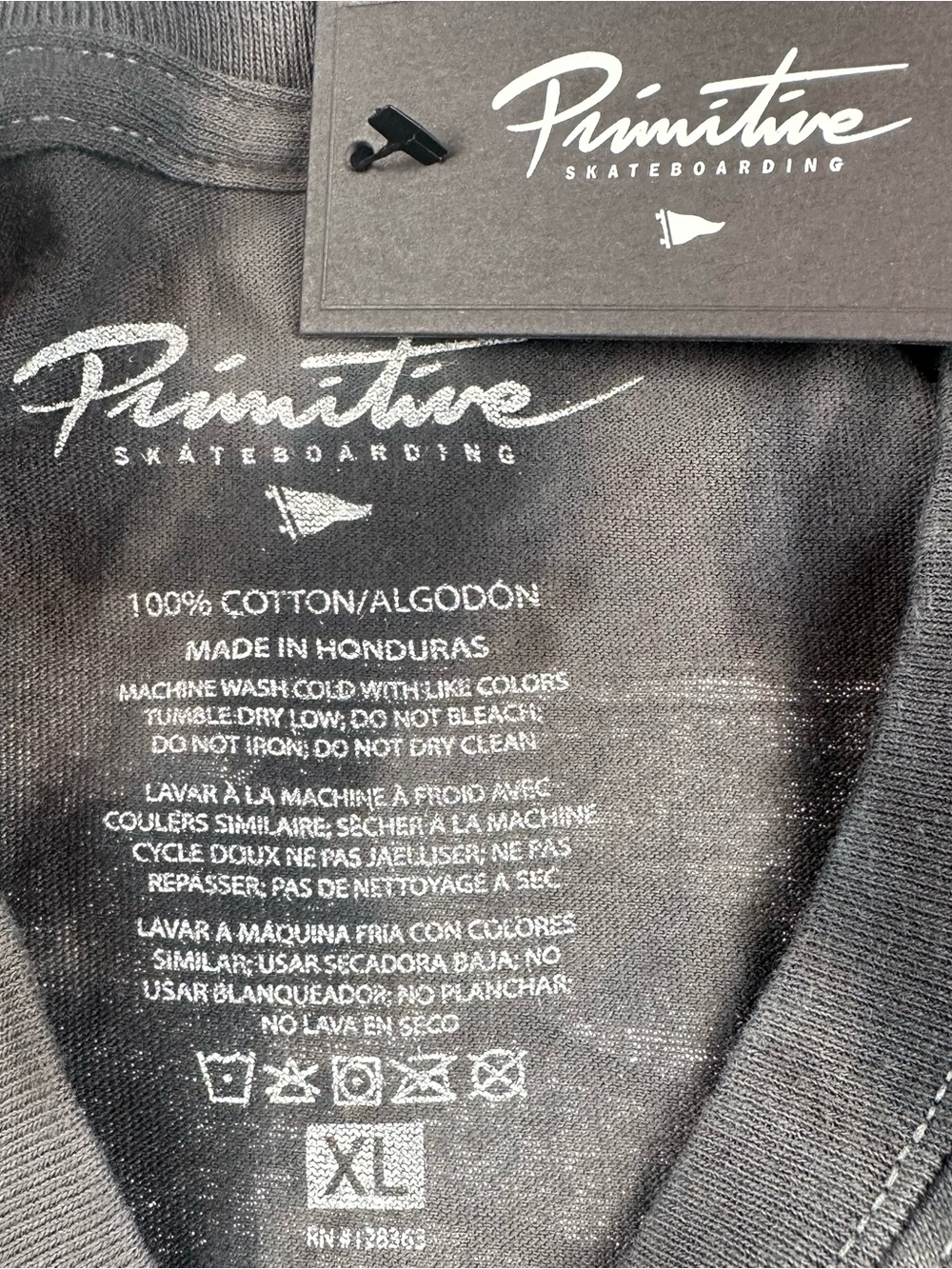 Primitive Skateboarding Tie Dye Long Sleeve Graphic Tee Skater Streetwear XL - Picture 7 of 7
